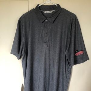 Travis Mathew golf shirt. Dark heather. XL